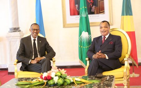 President Kagame Arrives in Brazzaville for Congo Inauguration Ceremony