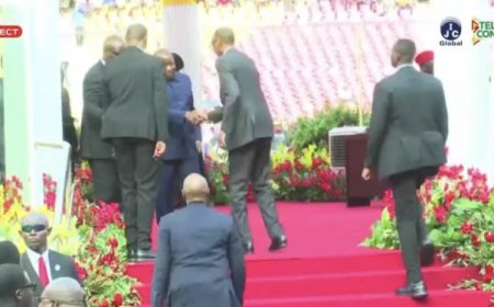 Kagame and Ndayishimiye Handshake: A Rare Moment of Diplomacy in Brazzaville