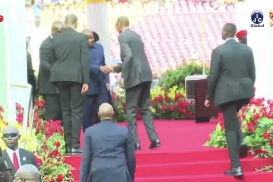 Kagame and Ndayishimiye Handshake: A Rare Moment of Diplomacy in Brazzaville