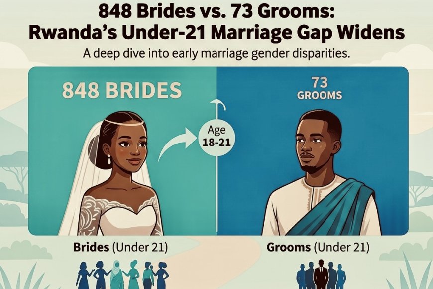 848 Brides vs. 73 Grooms: Rwanda’s Under-21 Marriage Gap Widens
