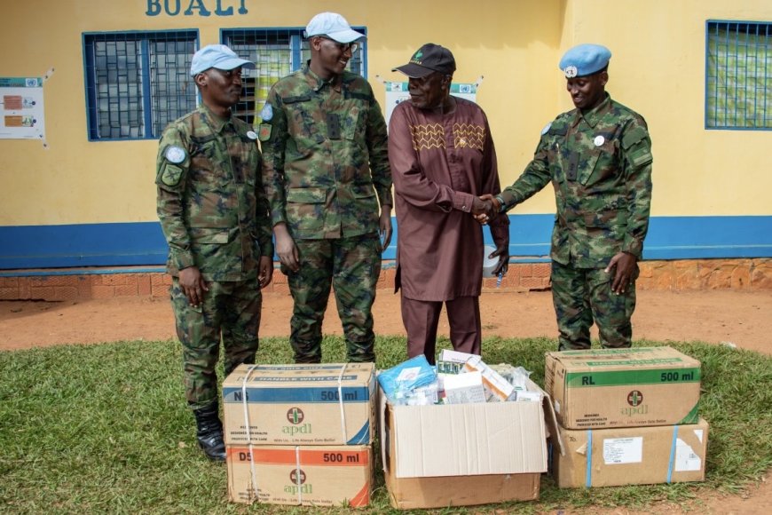 Rwandan Peacekeepers Provide Medical Support to Boali Community