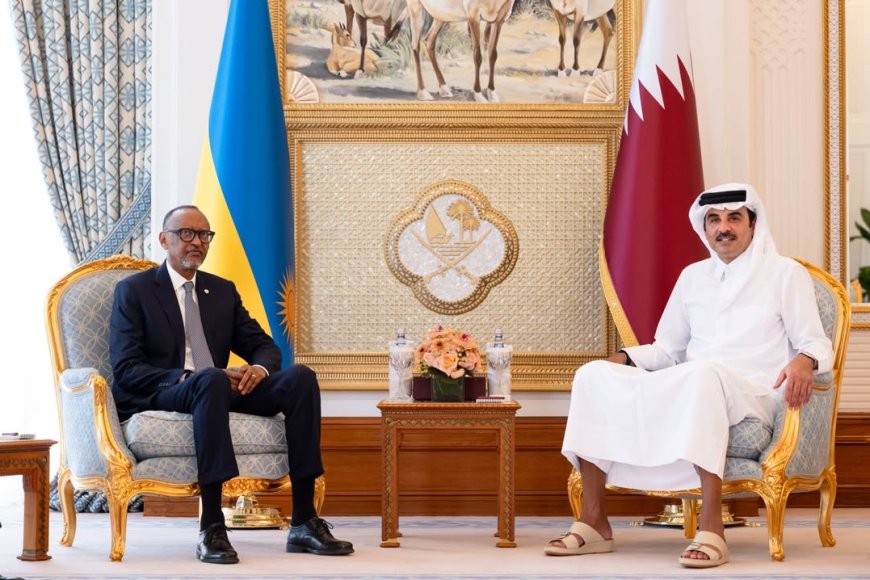 Rwanda and Qatar Strengthen Ties: President Kagame and Amir Sheikh Tamim Meet in Doha
