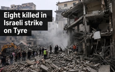 Eight Killed in Israeli Airstrike on Tyre as Lebanon-Israel Talks Face New Tensions